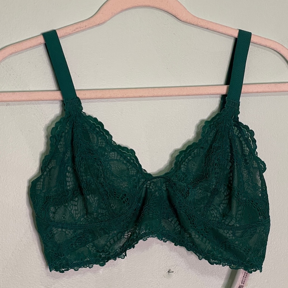 Free People Green Lace Bralette